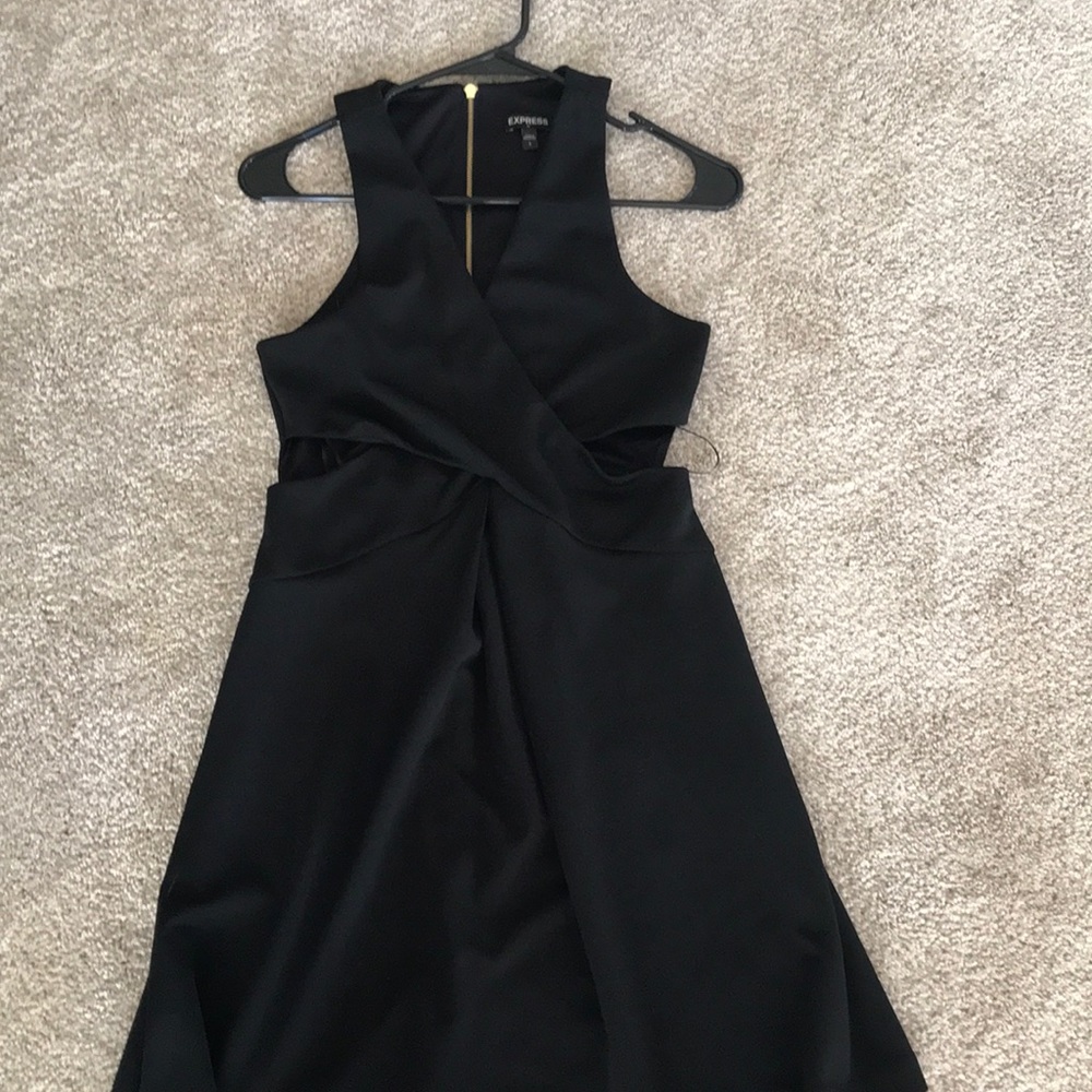 Black dress with cut outs